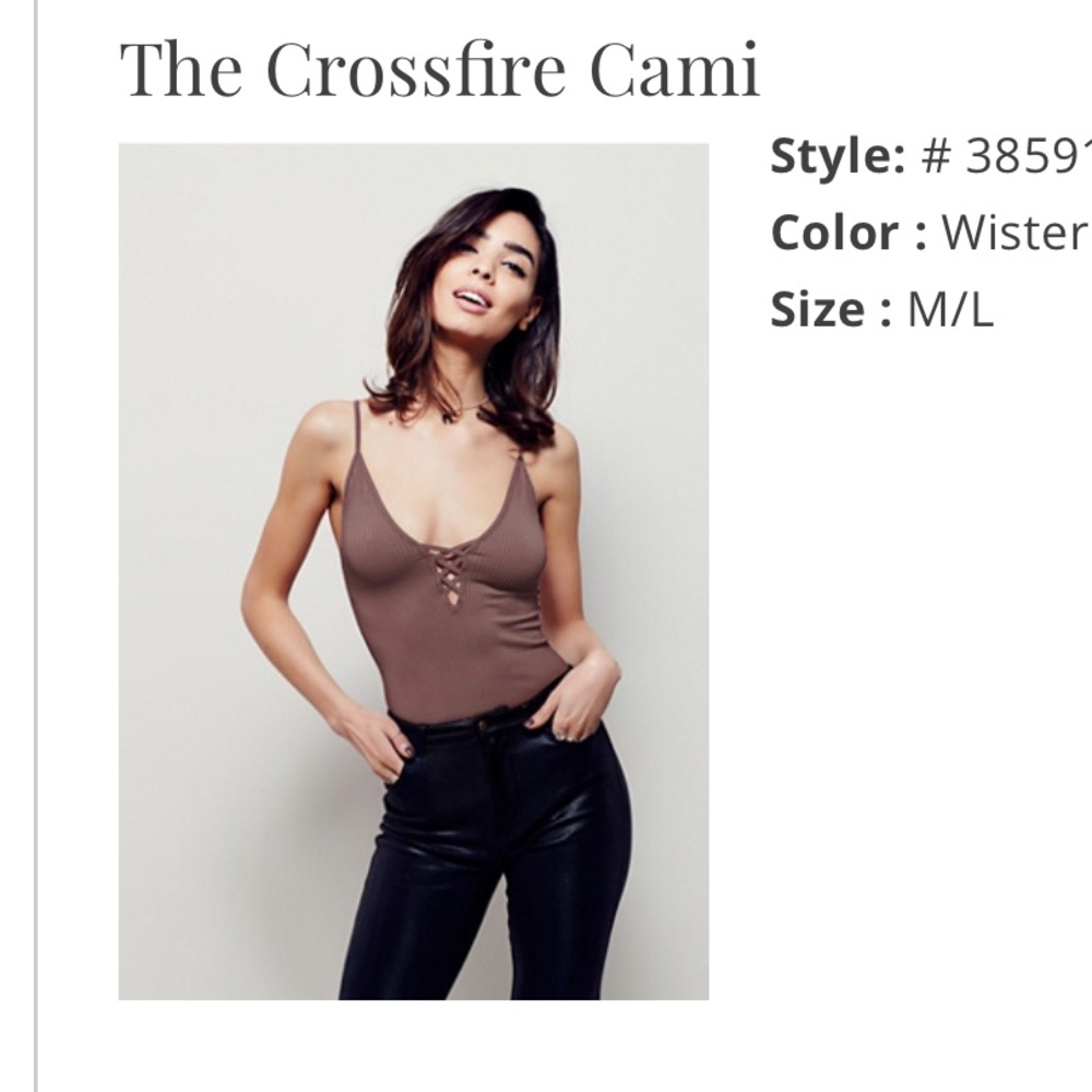 Free People crossfire cami